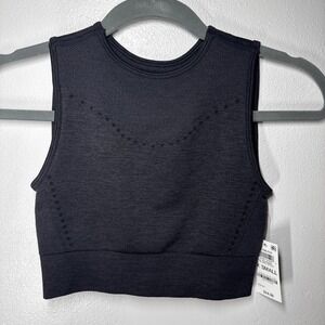 Ideology Women's Seamless Sports Bra Tank Top Black Size XS NWT Workout Athletic